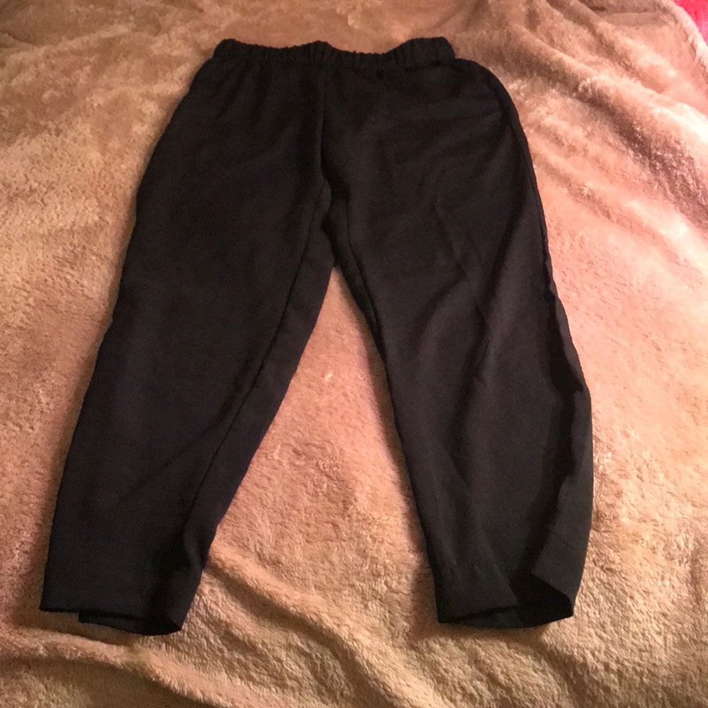 Black flowy pants